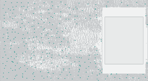 clock tree: its cells highlighted on the die