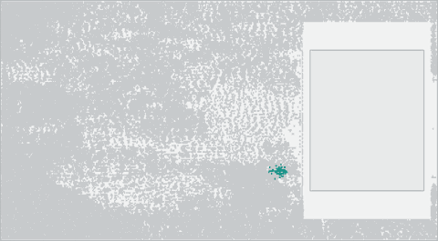u_arb: its cells highlighted on the die