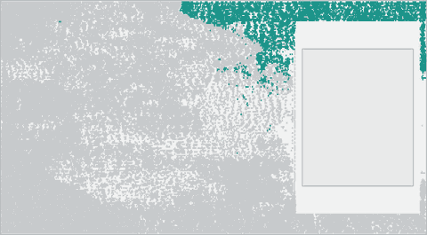 u_crc: its cells highlighted on the die